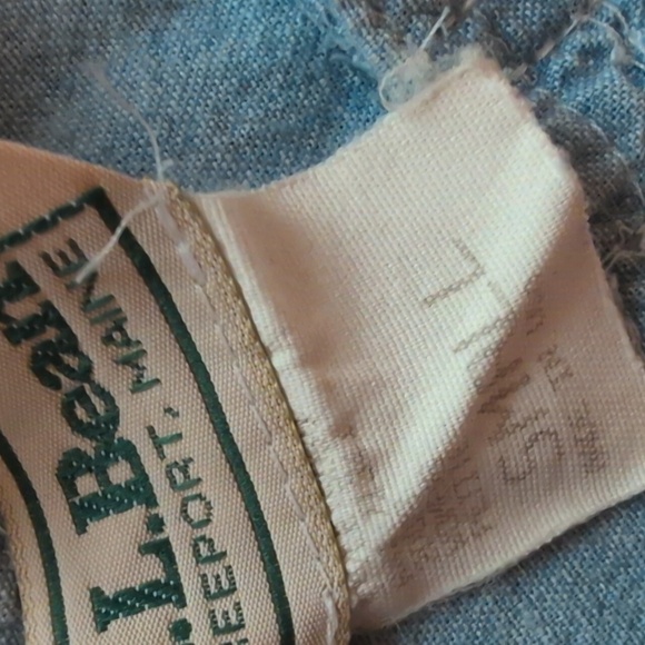 L.L. Bean - Vintage Made In USA Denim Dress - Picture 3 of 8